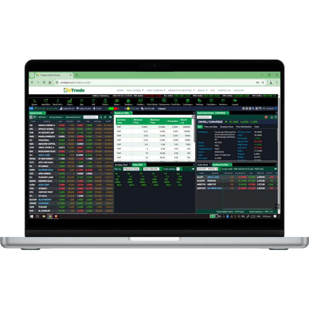 Using UTrade Web | UTrade